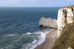 Blick auf die Porte d'Amont