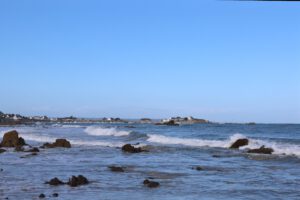 Erster Abendspaziergang in Locquemeau mit Blick zur Pointe de Séhar