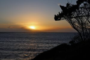 Sonnenuntergang an der Pointe du Dourven