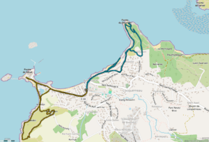 Erkundungstouren am ersten Tag in Locquemeau, 8,5 km