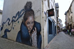 Morlaix Arts Tour / Akhine - Streetart in der Rue Trav.