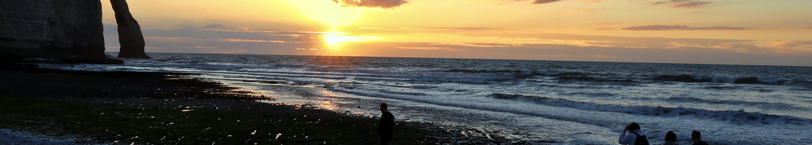Sonnenuntergang an der Porte d’Aval